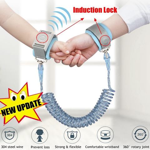 Child Anti Lost Wrist 1.5/2/2.5M Strap Rope Toddler Leash Magnetic Safety Outdoor Walking Hand Belt Band Anti-lost Wristband ► Photo 1/6