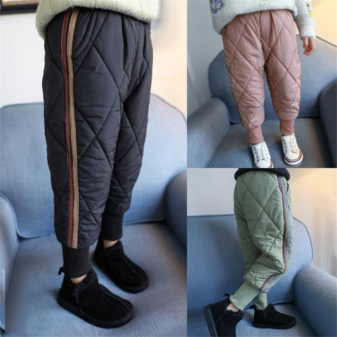 Baby Kids Solid Trousers girls Pants 1-7 Years Old Children's Winter Straight Long Pants for Boy Casual Pants ► Photo 1/6