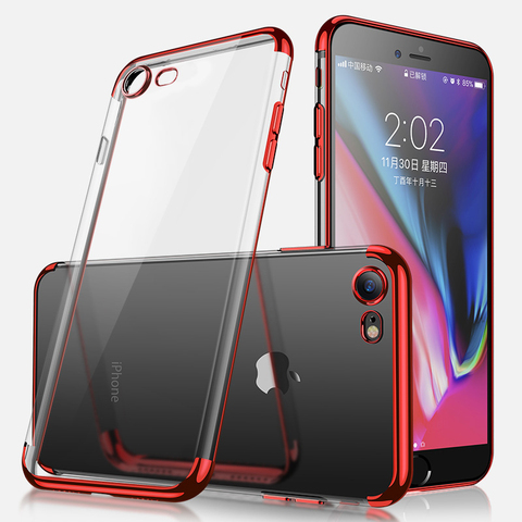 Buy Online Plating Silicone Case On The For Iphone Se Se 2 Se2 2nd Se 11 Pro Max X Xs Xr 7 8 Plus Soft Tpu Transparent Coque Funda Alitools