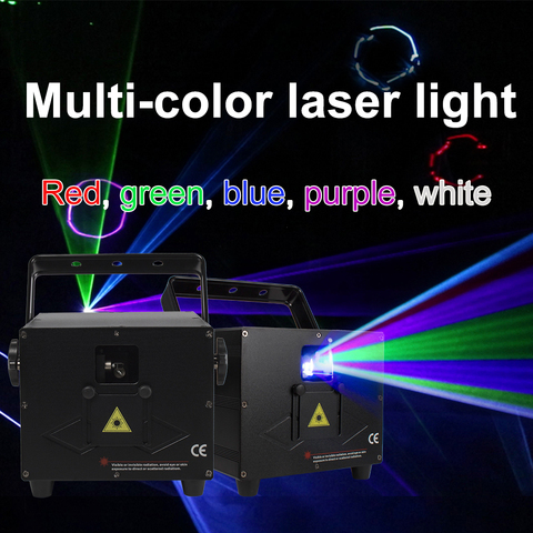 Projector Laser Light Disco Light Stage Light Music Light 3W RGB Animation Laser Light for DJ Party Disco Ball control by DMX ► Photo 1/6