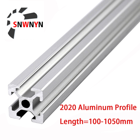 CNC 2022 Aluminum Profile T Slot Extrusion Anodized EU Standard 100 200 300 400 500 600 800 1000mm Linear Rail For 3D Printer ► Photo 1/6