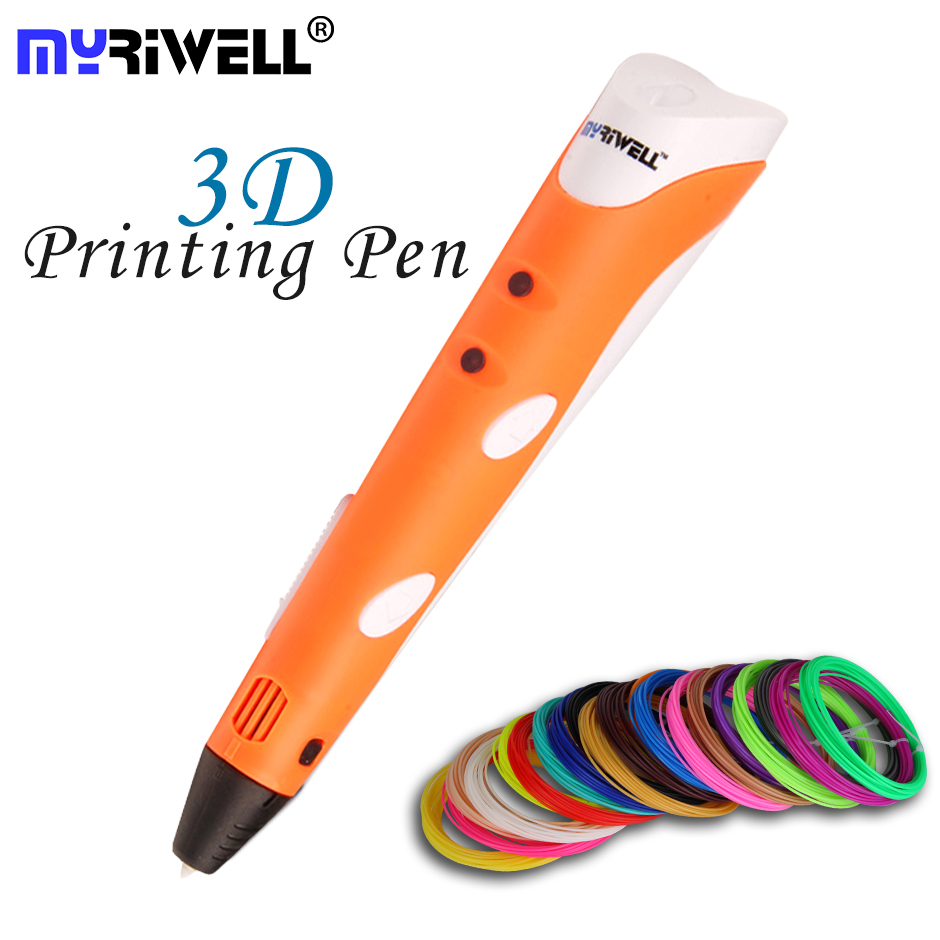Magic 3D Printer Pen Smart Drawing 3D Pen 4 Colours PLA Filament Diy LED Display