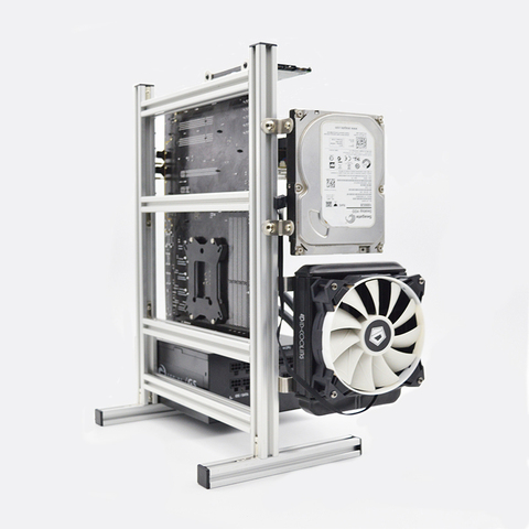 ATX MATX ITX Open all-aluminum rack DIY chassis vertical CASE transparent OPEN creative water-cooled support Grapchis ► Photo 1/6