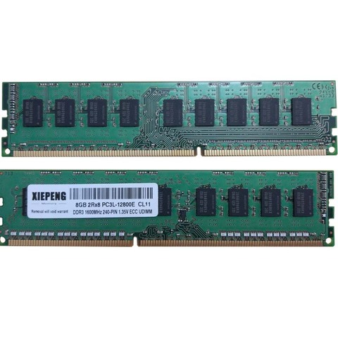 for HP ProLiant ML10 v2 ML310e Gen8 v3 DL320e Gen8 RAM 8GB 2Rx8 PC3L-12800 1600MHz ECC Unbuffered RAM 4G PC3 10600E DDR3 1333MHz ► Photo 1/3