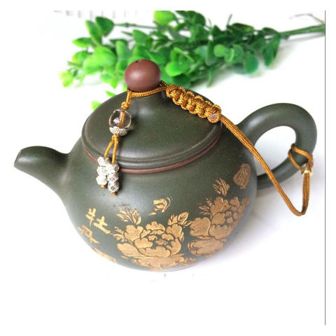 Pure Handmade Teapot Cover Bracelet Tea Tasting Kung Fu Bottle Trolley Cup Rope ► Photo 1/6