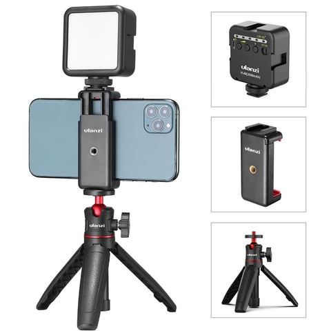 Ulanzi ST-07 Extend Tripod Dimmable LED Video Light Vlog Tripod Kit Youtube Live Conference Light Kit ► Photo 1/6