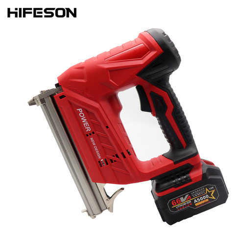 Wireless Electric Nail Guns 1500/3000MA 10-22mm Nailer Stapler Furniture Frame Carpentry Wood working Tools ► Photo 1/6