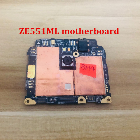 Unlocked  Mobile Electronic Panel Mainboard Motherboard Circuits Flex Cable For  ZenFone 2 ZE551ML Z00AD 4GB RAM 32GB ► Photo 1/2