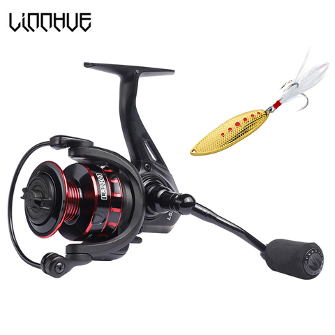 LINNHUE Fishing Reel 5.0:1 High Speed 8kg Max Drag Shallow Spool LS 2000 3000 Spinning Reel Saltwater Light Fishing Tackle Reel ► Photo 1/6