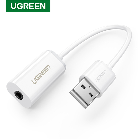 Ugreen Sound Card External 3.5mm USB Adapter USB to Headphone Speaker Audio Interface for Computer PS4 USB Sound Card ► Photo 1/6