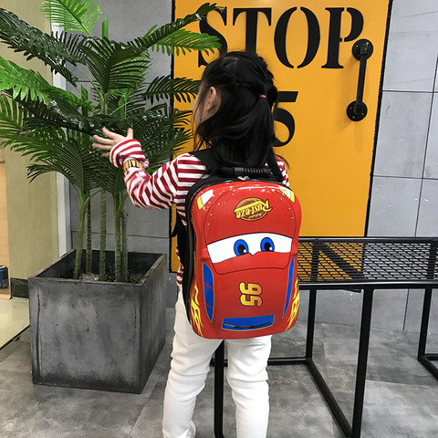 Disney children's school bag cartoon car princess eggshell bag kindergarten baby backpack student shoulder bag travel backpack ► Photo 1/3
