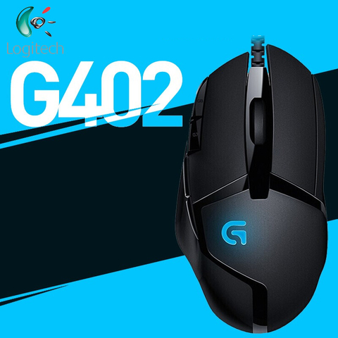 Original Logitech G402 Hyperion Fury gaming mouse Optical 4000DPI High Speed for PC Laptop Windows 10/8/7 Support Official Test ► Photo 1/6