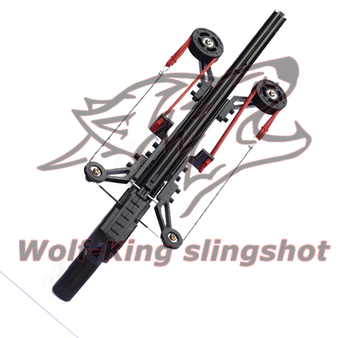 Classic Version Wolf King Powerful Slingshot Rifle Semi-Automatic 40BB Enhanced Edition Slingshot Rifle Sling Bow Traction ► Photo 1/6