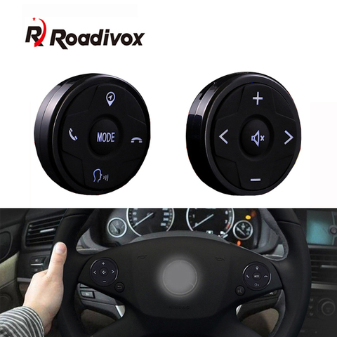 Car Steering Wheel Control Button Wireless Auto Radio Remote Controller Universal 10 Keys Blue Tooth GPS Multimedia Player DVD ► Photo 1/6