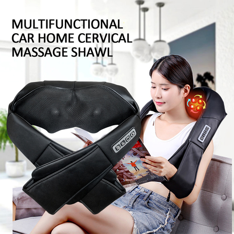 U Shape Electrical Shiatsu Back Neck Shoulder Body Massager Infrared Heated Kneading Car/Home Massagem ► Photo 1/6