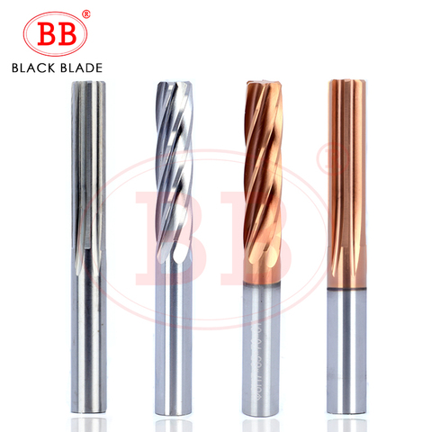 BB 1~6mm Carbide Machine Reamer Coated Straight Flute H7 Tolerance Chucking Hardened Steel Metal Cutter 6 Flutes CNC 150mm ► Photo 1/5