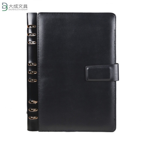 A5 B5 A6 Business loose-leaf release Notebook Diary Leather Cover Journals Agenda Planner School supplies Custom leather Notepad ► Photo 1/6