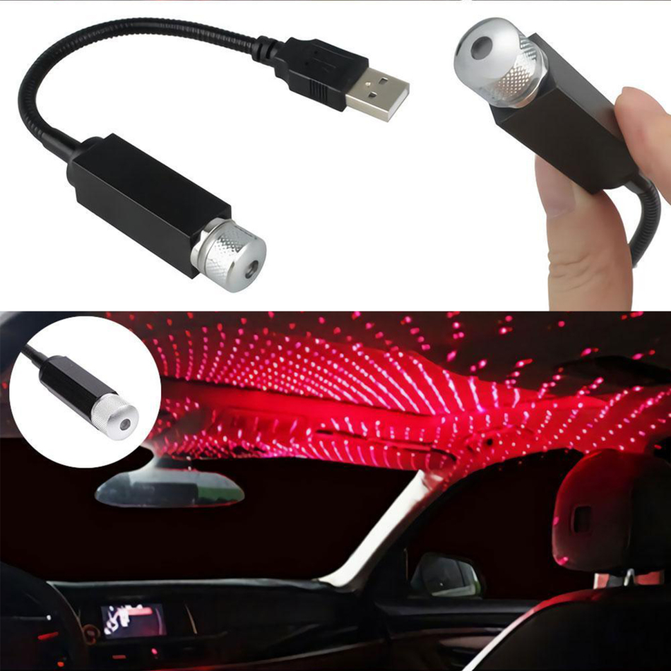 Car Roof Star Light Interior Mini LED Starry Laser Atmosphere Ambient Projector 