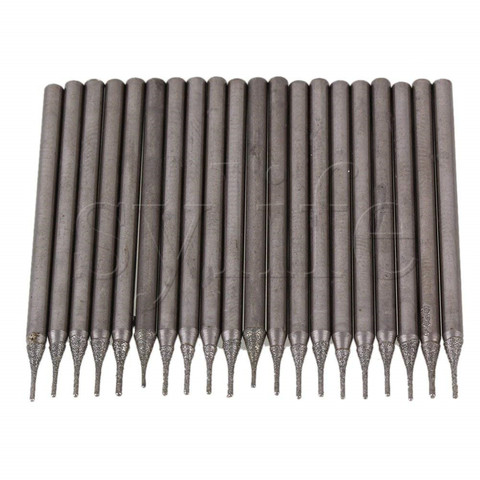 20pcs 0.5mm Diamond Coated Lapidary Drill Bit Hole Saw Tool Needle Solid Bits ► Photo 1/3