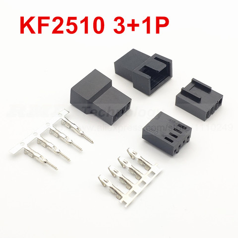 2510 2.54 mm KF2510 3+1P male female housing connector Metal Terminal Pins 4pin free shipping ► Photo 1/3