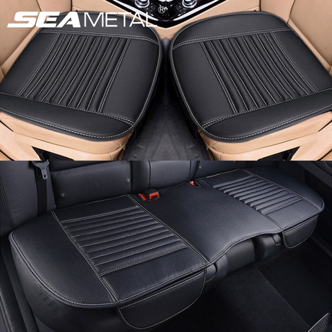 Leather Car Seat Covers Automobiles Interior Seats Cover Cushion Universal PU Leather Seat-Cover Auto Protector Mats Accessories ► Photo 1/6