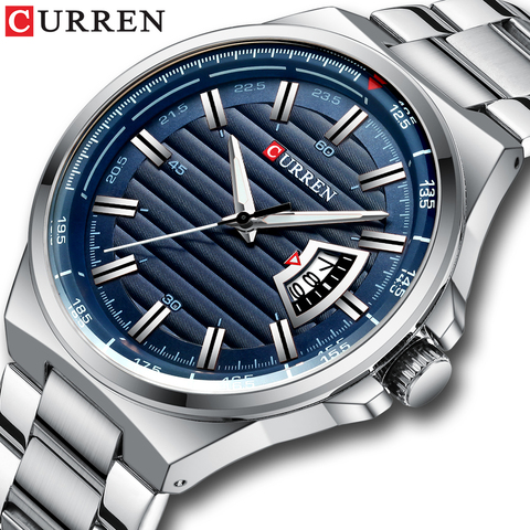 CURREN New Men Business Watch Full Steel Quartz Top Brand Luxury Sports Waterproof Casual Male Wristwatch Relogio Masculino ► Photo 1/6