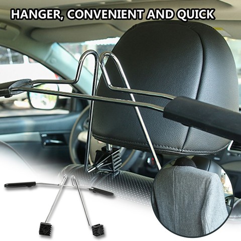 2022 Car Clothes Holder Soft Car Coat Hangers Back Seat Headrest Coat Clothes Hanger Jackets Suits Holder Rack Car Supplies ► Photo 1/6