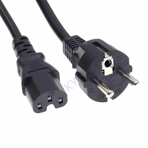 1.8m/3m EU Schuko Power cables,Europe CEE7/7 Power Cord ,EU to C15 Power lead for household electrical appliances ► Photo 1/6