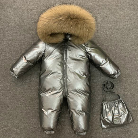 Children Winter -30C Thicken Down Jacket Girl Outside Warm Clothing Boy Winter Jacket for Russian Toddler Outerwear Romper Coats ► Photo 1/6