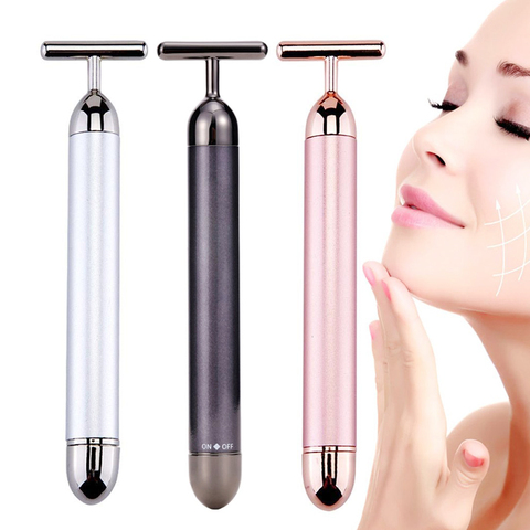 Ultrasonic Face Lift Massager Face 24K Beauty Bar Skin SPA Massager Stick Skin Tightening Slimming Wrinkle Removal Facial Tools ► Photo 1/6