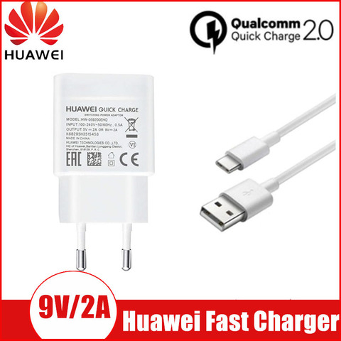 Original Huawei Fast charger QC 2.0 Quick Charge adapter usb cable for P20 30 lite P9 Mate 20 lite nova 3 e 4e y6 2022 P smart z ► Photo 1/1