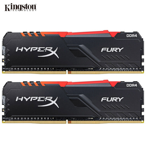 Kingston HyperX FURY RAM DDR4 RGB Memory 2400MHz 2666MHz 3000MHz 3200MHz 3466MHz DIMM XMP  Memoria ddr4 for Desktop Memory Ram ► Photo 1/6