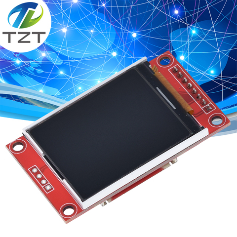 TZT 1.8 inch TFT LCD Module LCD Screen Module SPI serial 51 drivers 4 IO driver TFT Resolution 128*160 For Arduino ► Photo 1/6