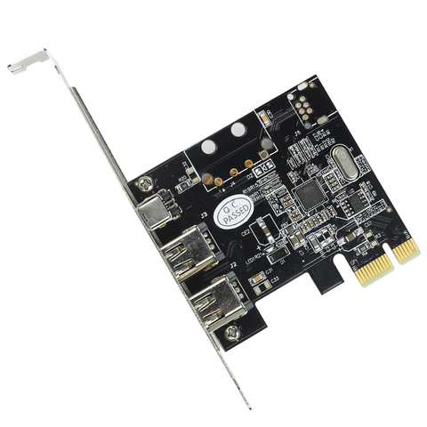 PCIe 3 Ports 1394A Firewire Expansion Card PCI Express to IEEE 1394 Adapter Controller 2 x 6 Pin And 1 x 4 Pin For Desktop PC ► Photo 1/6