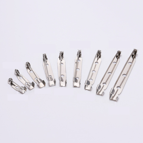50pcs Safety Pins Brooch base 15 20 25 30 35 mm Brooch Clip Base Pins Blank Base For DIY Jewelry Accessories Clothing Supplies ► Photo 1/6