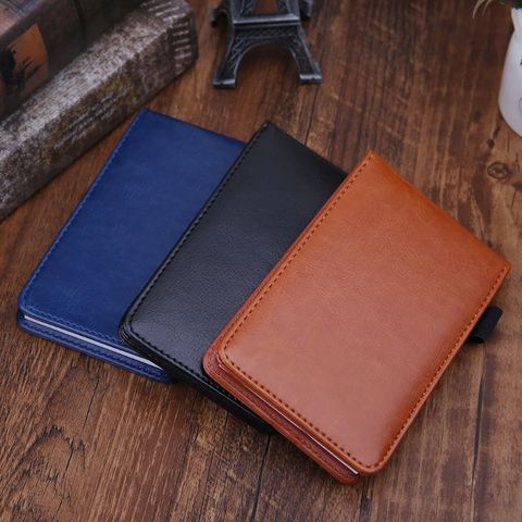 Multifunction Pocket Planner A7 Notebook Small Notepad Note Book Leather Cover Business Diary Memos Office School Stationery ► Photo 1/6