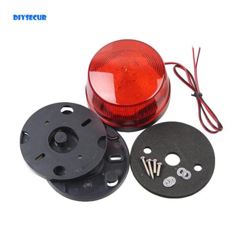 DIYSECUR 12V Security Alarm Strobe Signal Warning Siren Red LED Lamp Flashing Light ► Photo 1/6