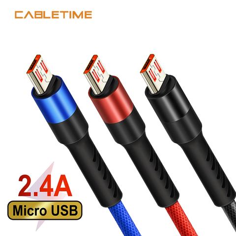 3A Reversible Micro USB Cable Nylon Fast Charging for Samsung Xiaomi HTC LG  USB Charger Data Cable Mobile Phone Cable