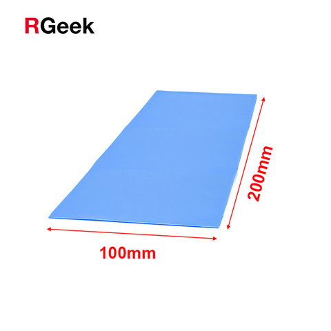 High quality 6.0 W/mK 100*200mm Thermal conductivity CPU Heatsink Cooling Conductive Silicone Pad Thermal Pads ► Photo 1/6