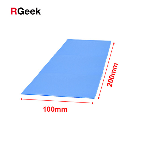 High quality 6.0 W/mK 100*200mm Thermal conductivity CPU Heatsink Cooling Conductive Silicone Pad Thermal Pads ► Photo 1/6