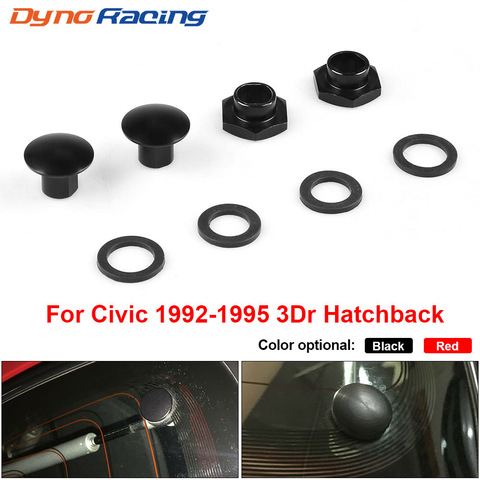 Aluminum Rear Glass Strut Hardware Complete Kit for Honda Civic 92-95 3Dr Hatchback EG6 CRV BX101754 ► Photo 1/6