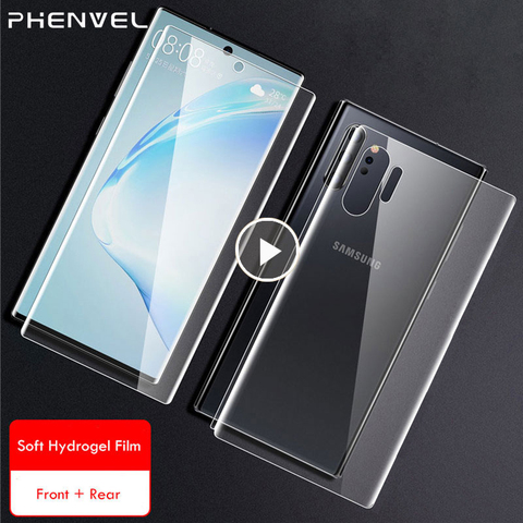 Gel Protective Film For Samsung Galaxy Note 10 Lite TPU Screen Protector For Galaxy Note 10 Plus 9 8 Full Cover Hydrogel Film ► Photo 1/6