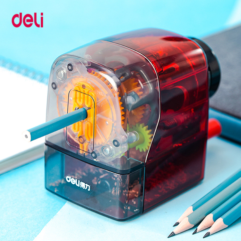 Deli Stationery 71152  Rotary Pencil Sharpener  Home Office School Supplies for 6.5-8mm Pencils Diameter ► Photo 1/6