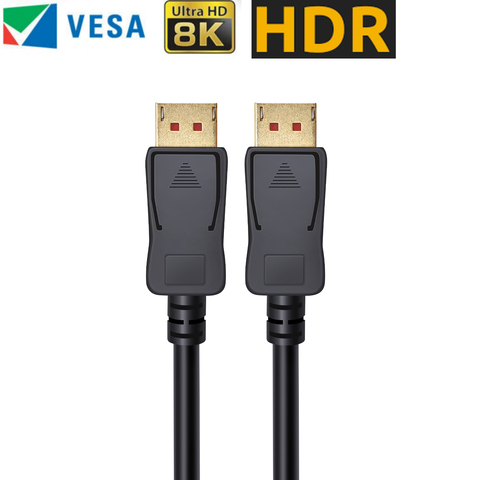 Displayport 1.4 cable 8K DisplayPort to DisplayPort Cable 8K 60HZ HDR 10 bite deep color 1.8m 3m 1m 0.5m ► Photo 1/6