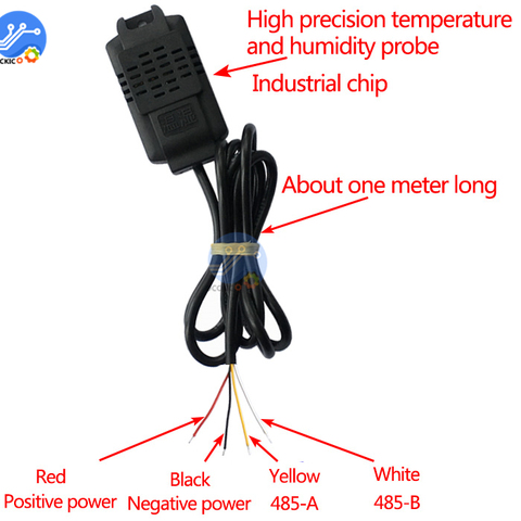 SHT20 temperature and humidity sensor Modbus RS485 with the lightning protection compatible with industrial Modbus Rtu protocol ► Photo 1/6