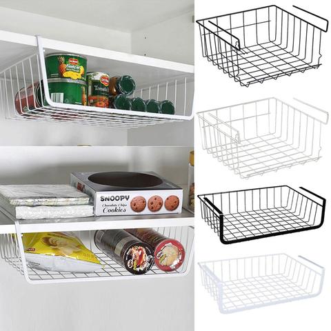 Home Storage Basket Kitchen, Under Cabinet Storage Rack