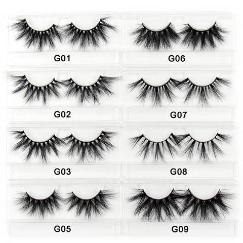 AMAOLASH 25mm Eyelashes 5D Mink Lashes Thick Crisscross False Eyelashes Fluffy Dramatic Eyelashes Makeup Soft Lashes 38 Styles ► Photo 1/6