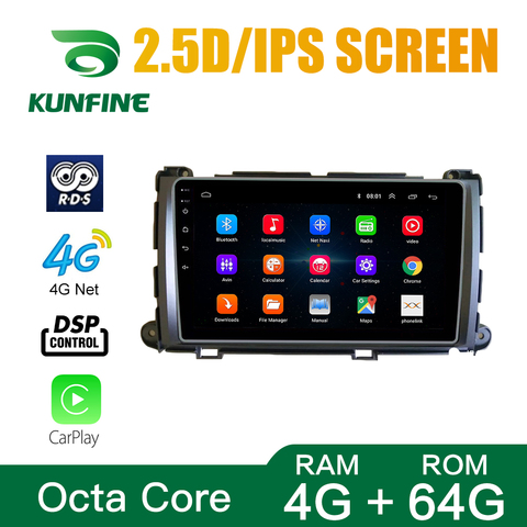 Car Stereo For Toyota Sienna 2010-2014 Octa Core Android 10.0 Car DVD GPS Navigation Player Deckless Radio Headunit ► Photo 1/6