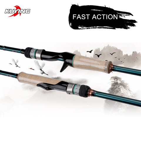 KUYING BATTLE SONG 1.9 1.95 1.98 2.04 2.05 2.16 2.19m Spinning Casting Fishing Lure Rod Stick Cane FUJI Parts Light FAST Action ► Photo 1/6