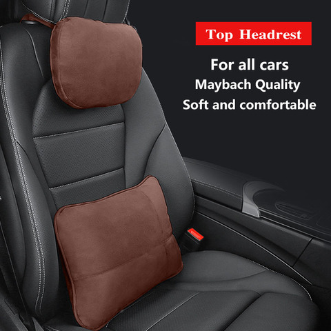 New Lumbar & Neck Support Car Pillow Set, Four Seasons, Suitable For Car  Use, Including Headrest And Lumbar Cushion